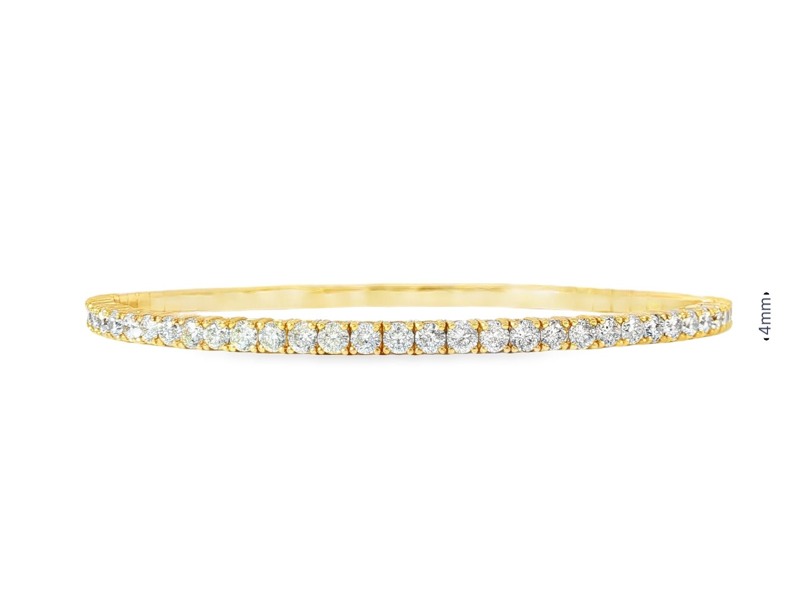 10k Gold Diamond Bracelet with Round - Cut Design 2.15ct - AVI THE JEWELER
