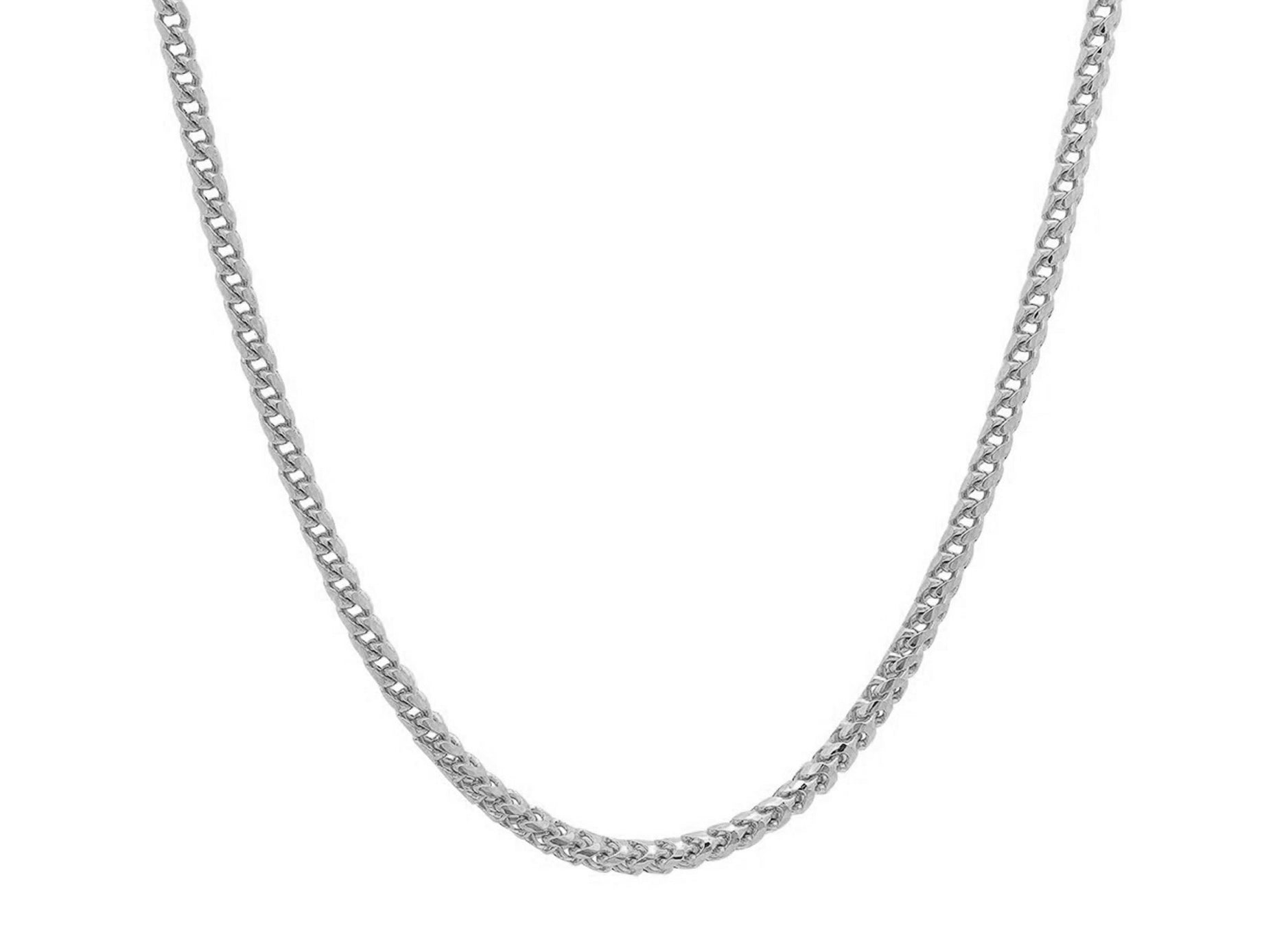 10k Hollow Gold Diamond - Cut Franco Chain Necklace 4.0mm - AVI THE JEWELER