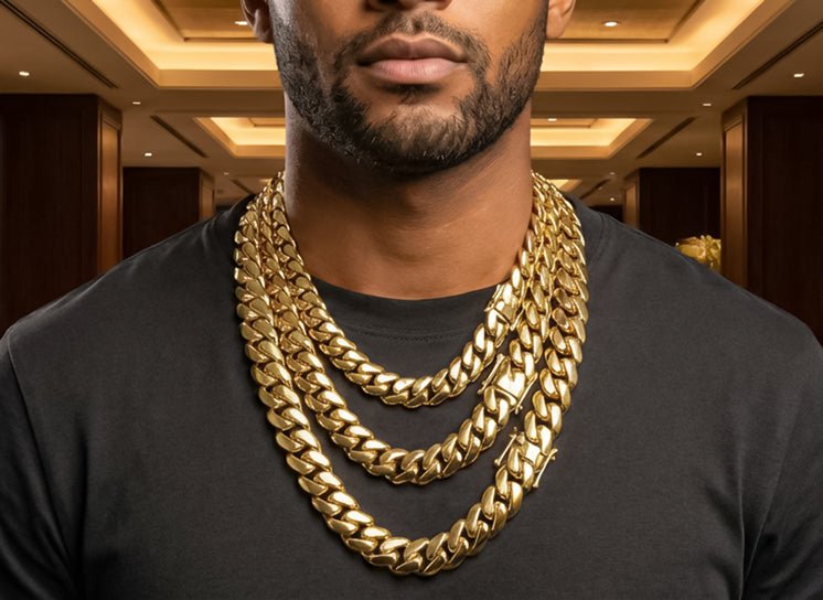 10k Miami Cuban Link Solid Gold Chain - AVI THE JEWELER