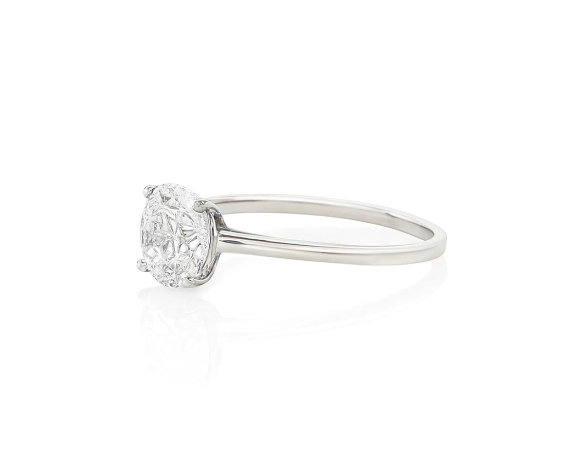 14k Gold Diamond Engagement Ring with Round Brilliant-Cut Solitaire Design 1.55 CT – lifestyle 1770