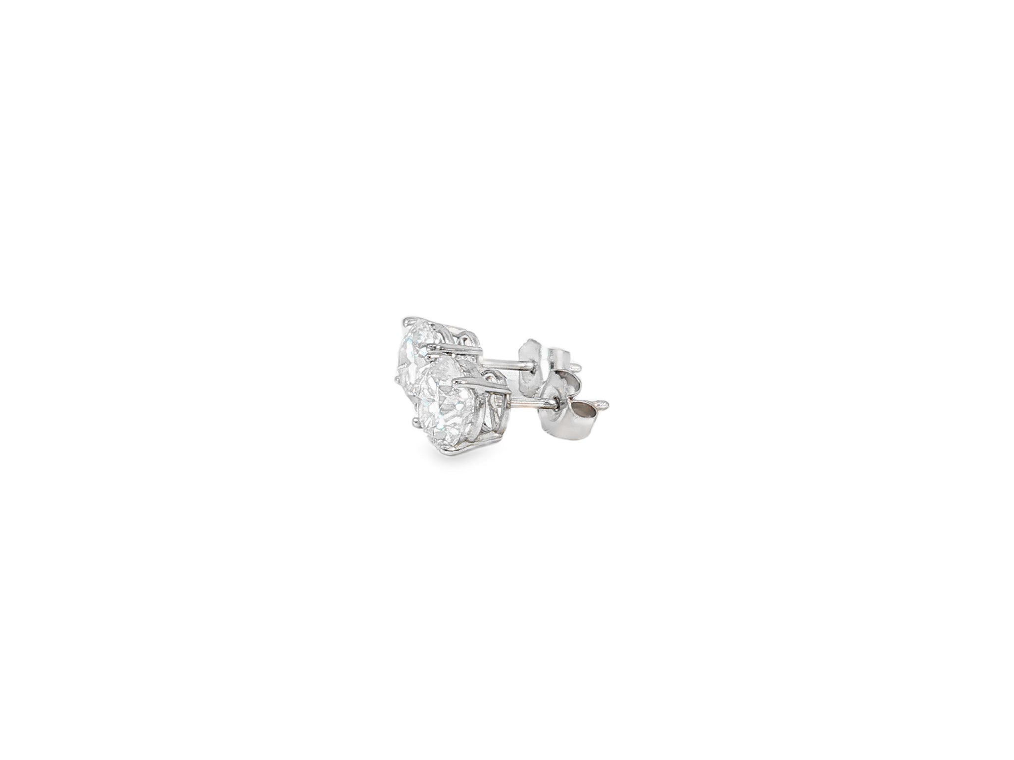 14k Gold Diamond Stud Earrings with Classic 4 - Prong Design 2.07ct - AVI THE JEWELER