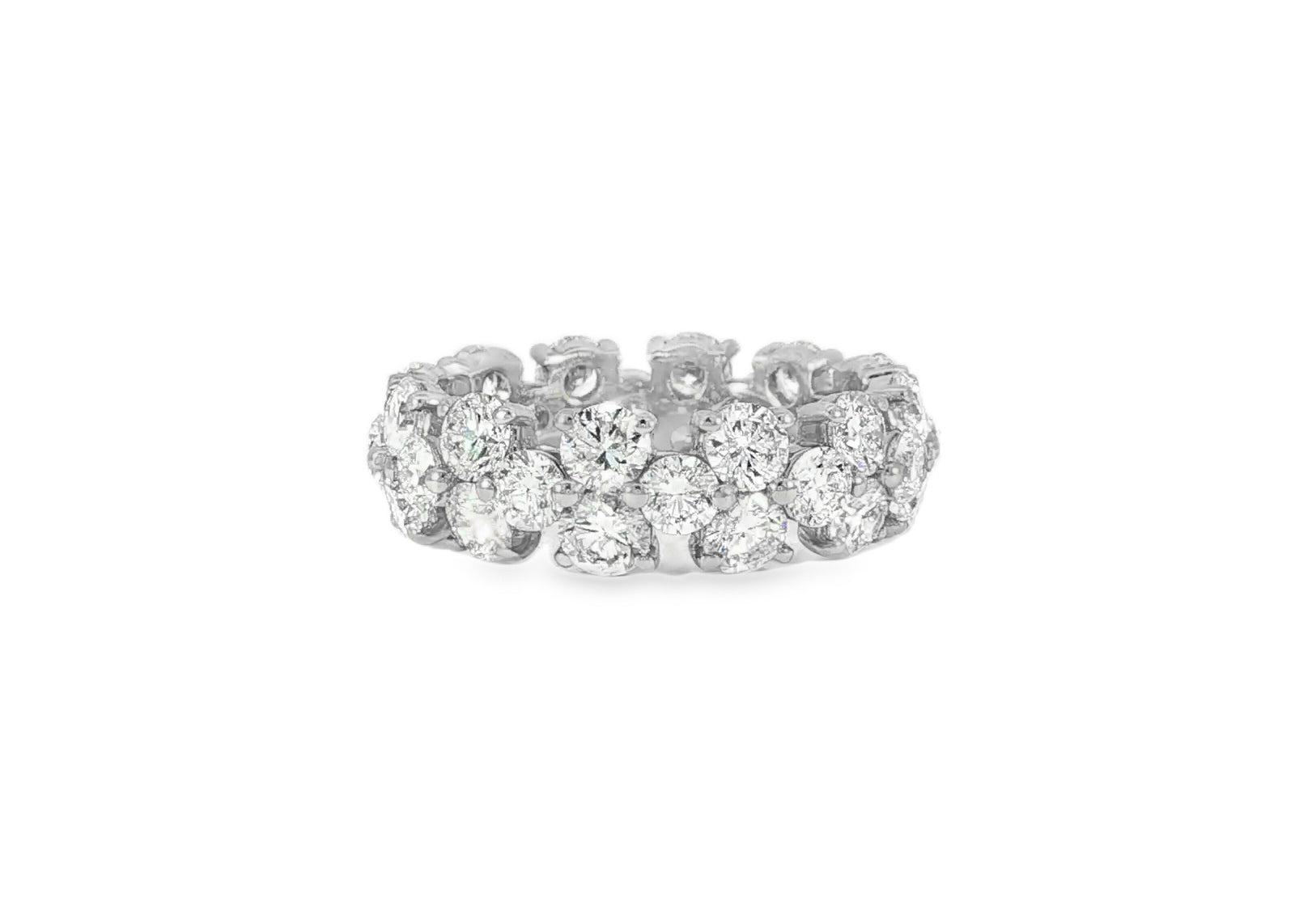 14k Gold Eternity Ring with Round Brilliant Cut Diamonds 5.00ct - AVI THE JEWELER