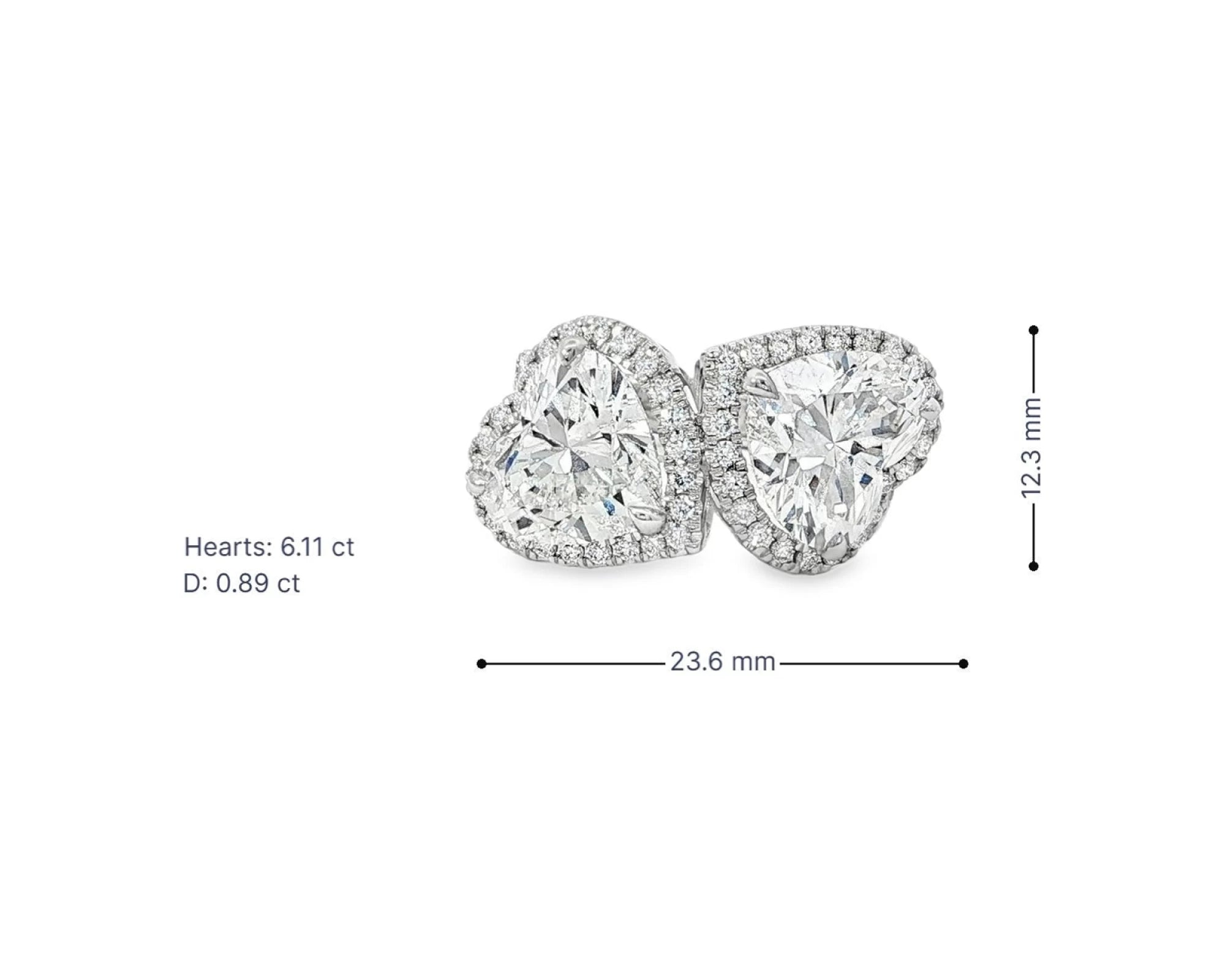 14k Heart Cut Double Halo Micropavé Engagement Ring 7.00 CT – lifestyle 3060