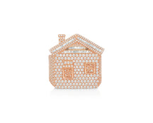 10k Diamond House Ring with Pavé & Baguette Roof Detail Design 2.88ct