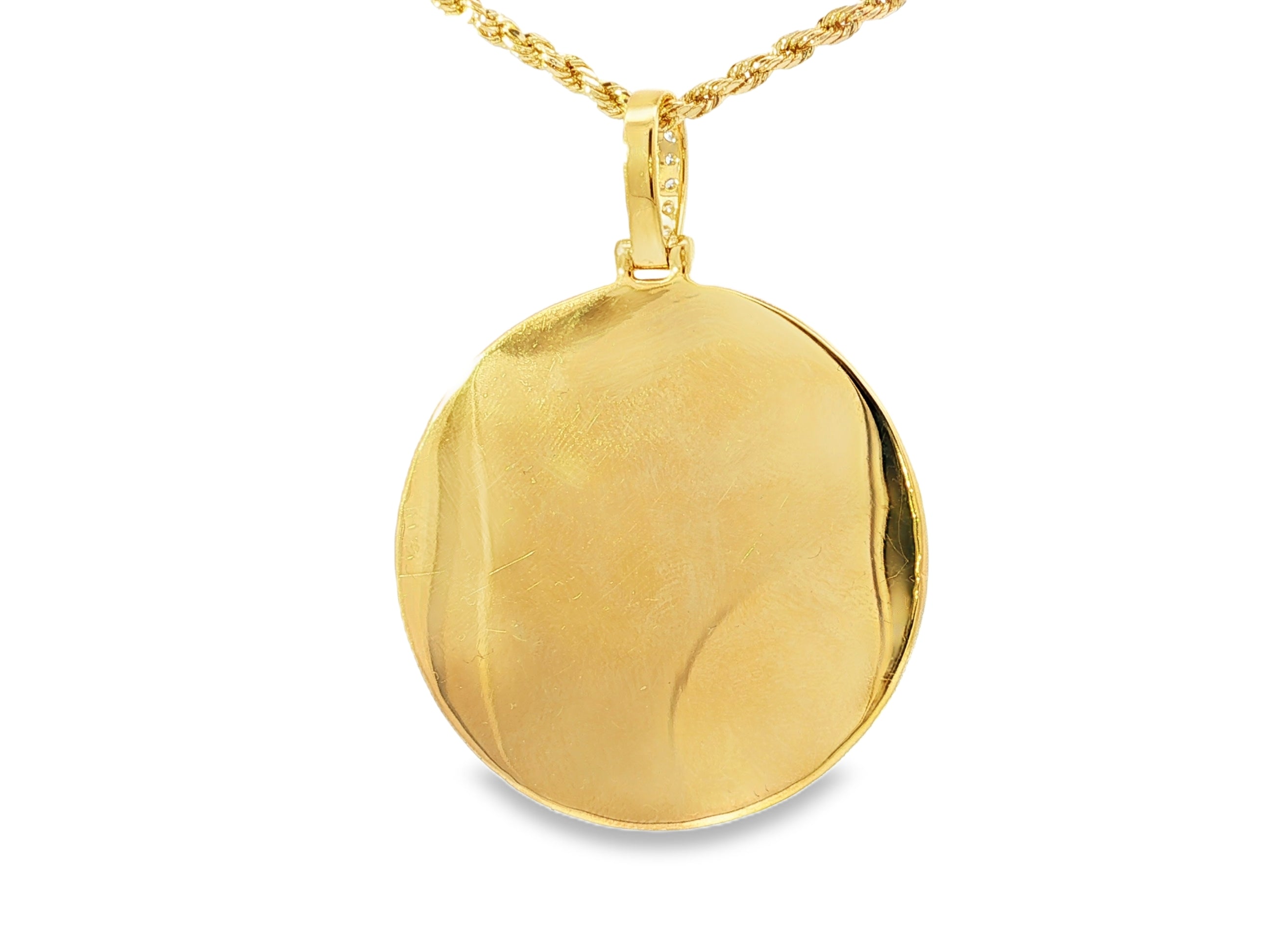 10k Diamond Memory Charm Pendant with Round - Cut 1.74 CT - AVI THE JEWELER