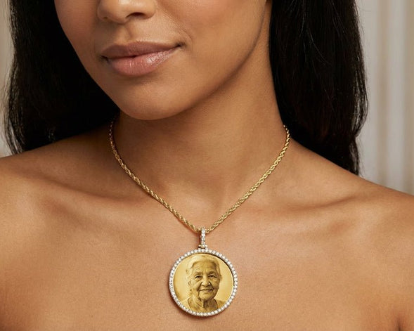 10k Diamond Memory Charm Pendant with Round - Cut 1.74 CT - AVI THE JEWELER