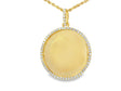 10k Diamond Memory Charm Pendant with Round-Cut 1.74 CT