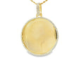 10k Diamond Memory Charm Pendant with Round-Cut 2.60 CT