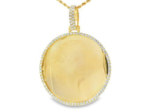10k Diamond Memory Charm Pendant with Round-Cut 2.60 CT