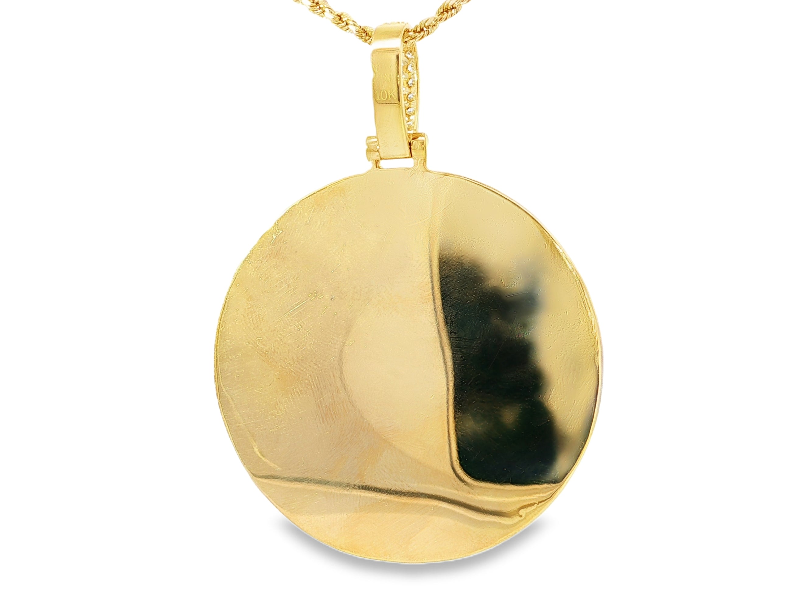 10k Diamond Memory Charm Pendant with Round - Cut 2.60 CT - AVI THE JEWELER