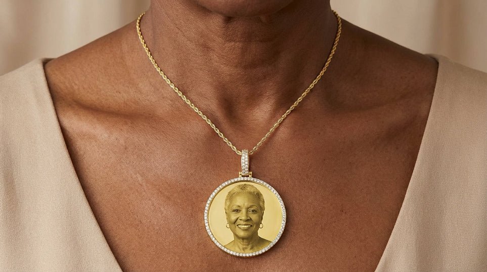 10k Diamond Memory Charm Pendant with Round - Cut 2.60 CT - AVI THE JEWELER