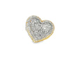 10k Gold 3D Heart Two-Tone Ring with Baguette & Round Diamonds 5.63ct