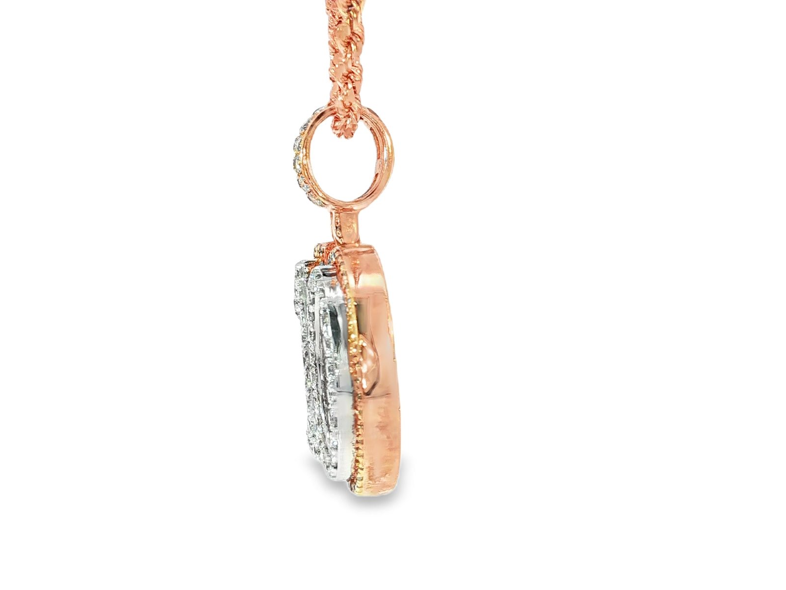 10k Gold Diamond "10" Pendant with Round Brilliant Accents 2.00ct - AVI THE JEWELER