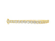 10k Gold Diamond Bangle Bracelet with Round Accents 1.15ct