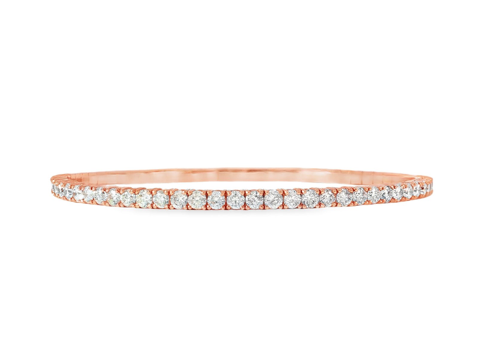 10k Gold Diamond Bracelet with Round - Cut Design 2.15ct - AVI THE JEWELER