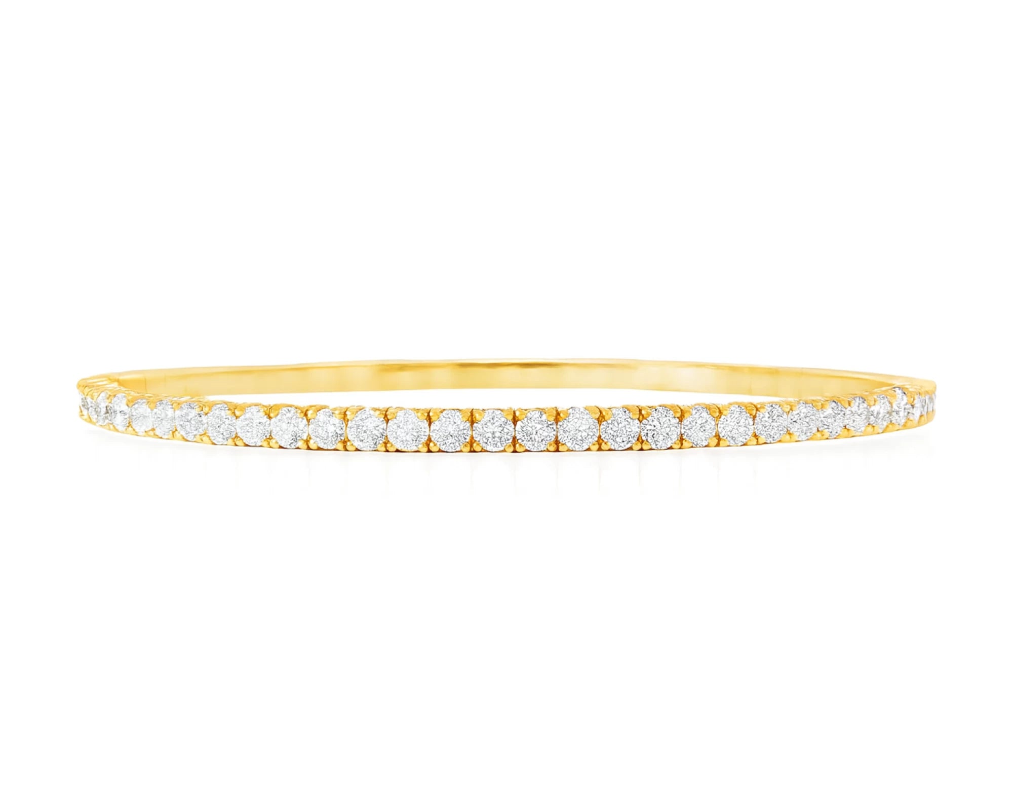 10k Gold Diamond Bracelet with Round-Cut Design 2.15ct – lifestyle 4665