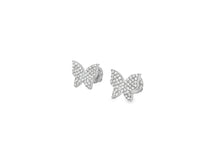 10k Gold Diamond Butterfly Earrings with Round Brilliant Cut 0.30ct