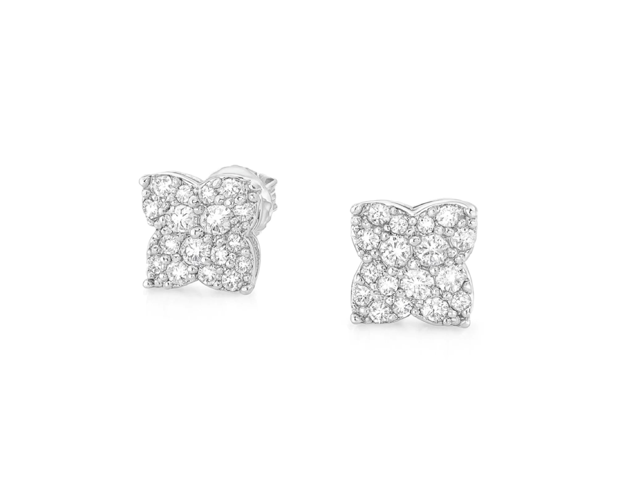 10K Gold Diamond Butterfly Pavé Stud Earrings 0.40 CT – lifestyle 3459