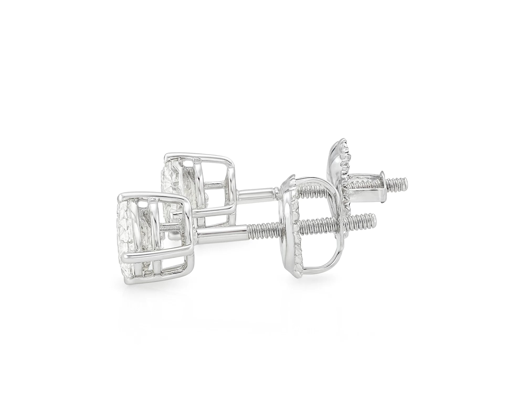 10k Gold Diamond Heart-Shaped Stud Earrings 1.0 CT – lifestyle 3383
