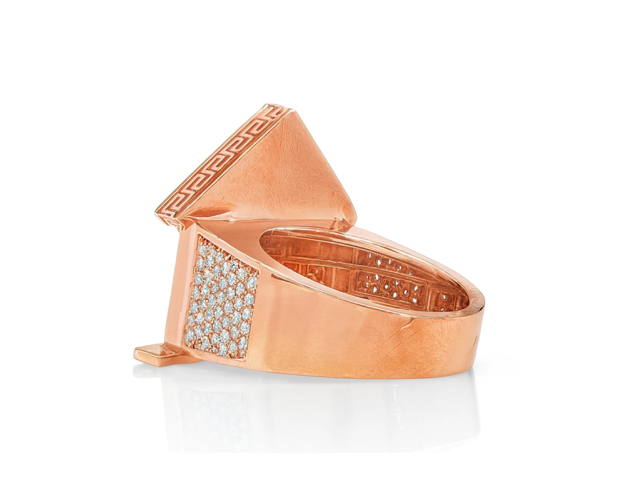 10k Gold Diamond House-Shaped Ring with Round Cut Accents 2.25ct – lifestyle 544
