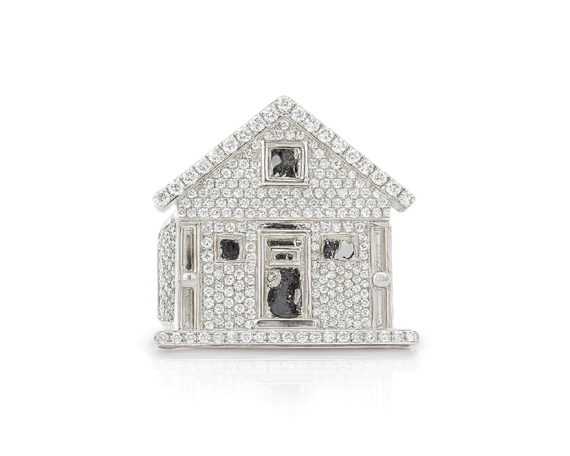 10k Gold Diamond House-Shaped Ring with Round Cut Accents 2.25ct – lifestyle 546