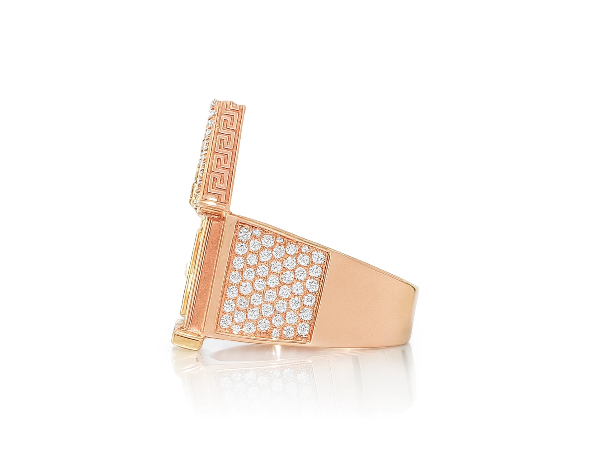 10k Gold Diamond House-Shaped Ring with Round Cut Accents 2.25ct – lifestyle 547