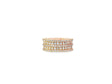 10k Gold Diamond Multi-Row Round-Cut Band Ring 4.00ct