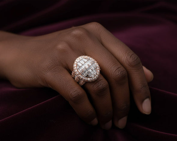 10k Gold Multistone Ring with Baguette Cut Diamonds 3.5ct - AVI THE JEWELER