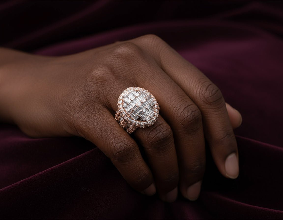 10k Gold Multistone Ring with Baguette Cut Diamonds 3.5ct - AVI THE JEWELER