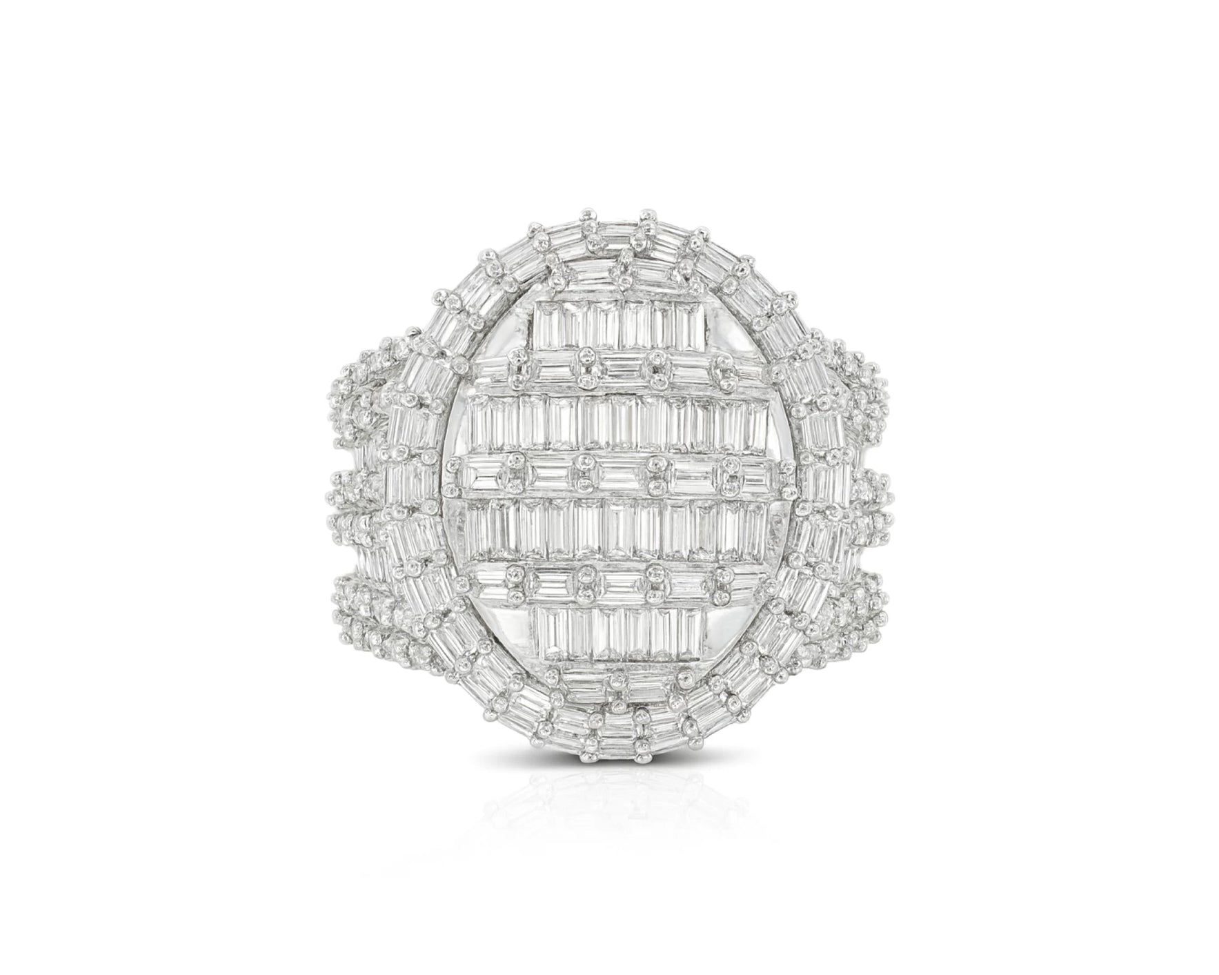 10k Gold Multistone Ring with Baguette Cut Diamonds 3.5ct – lifestyle 279