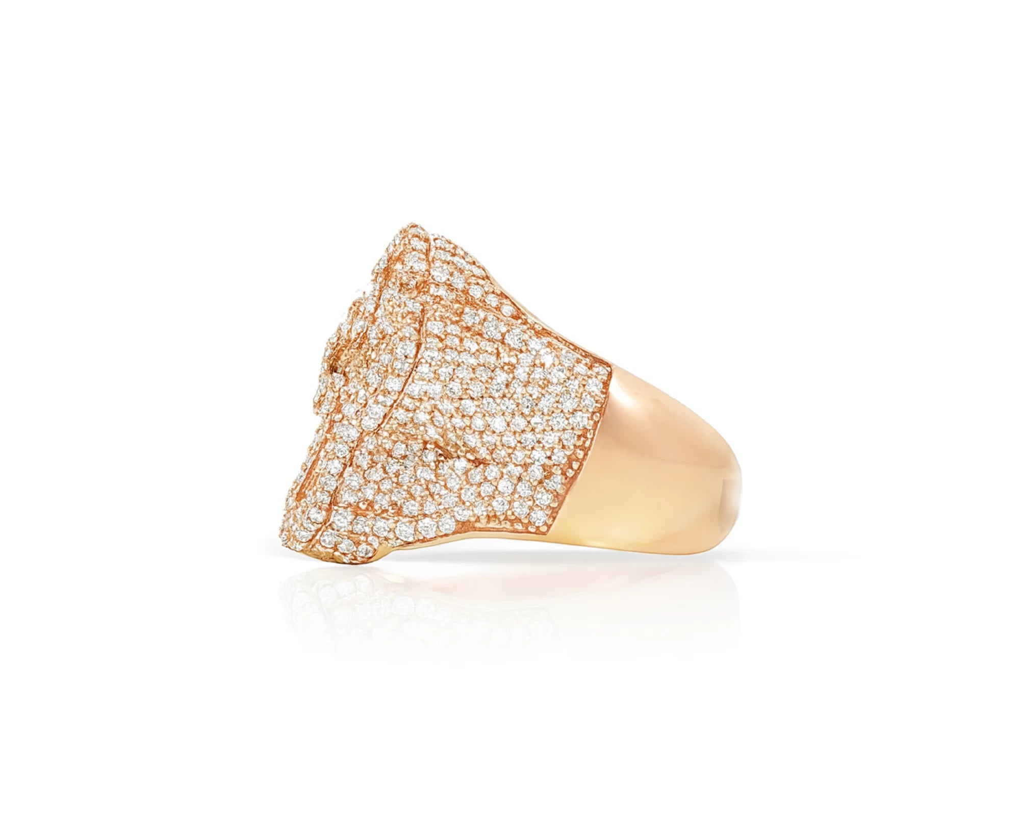10k Gold Natural Diamond Cross Design Ring with Baguette & Round Accents 3.25ct – lifestyle 1392