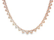 10k Gold Natural Diamond Heart & Baguette-Cut Necklace 4.5ct