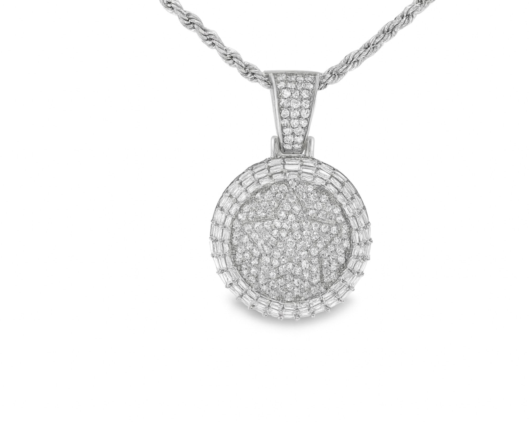 10K Gold Natural Diamond Star Pendant 1.90 CT – lifestyle 54