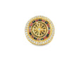 10k Gold Roulette-Style Men's Ring with Round Diamonds 6.34ct