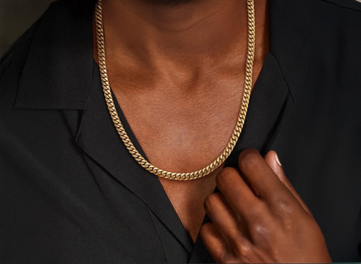 10k Gold Semi Solid Miami Cuban Link Chain - AVI THE JEWELER