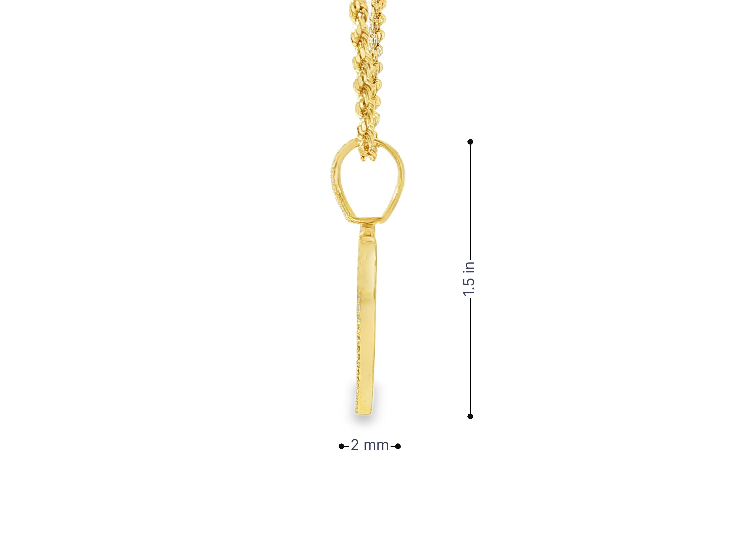 10k Heart Memory Charm Pendant with Round - Cut Halo Design 0.77ct - AVI THE JEWELER