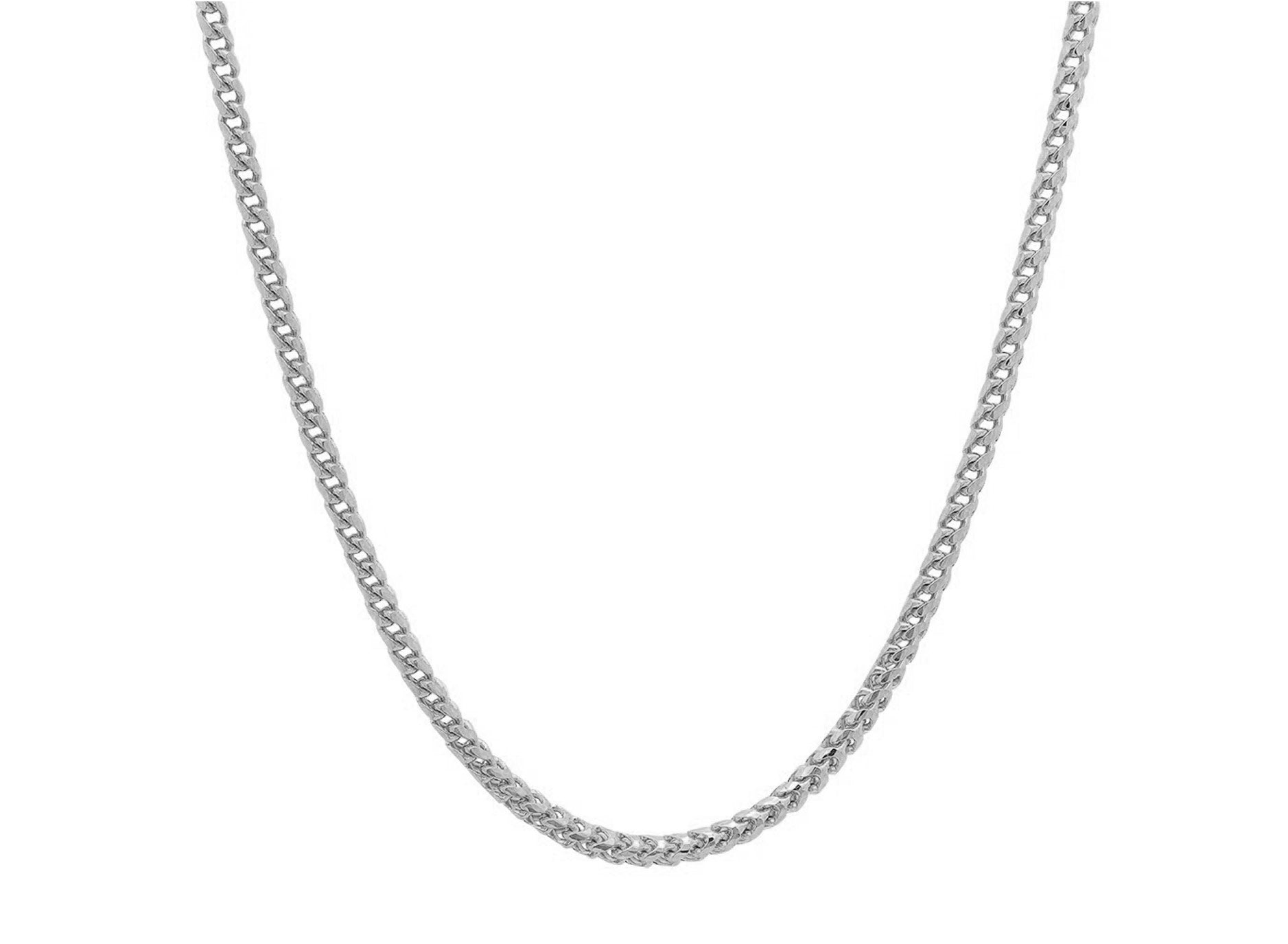 10k Hollow Gold Diamond - Cut Franco Chain Necklace 3.0mm - AVI THE JEWELER