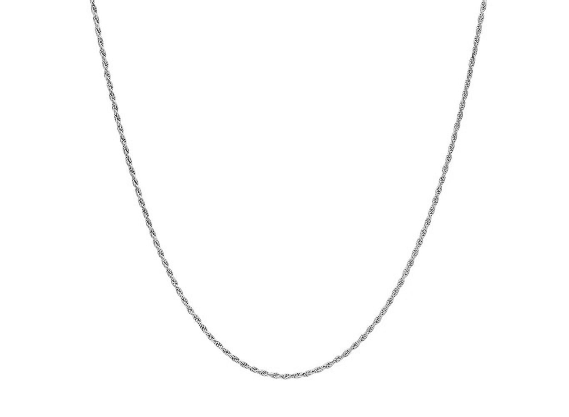 10k Hollow Gold Diamond - Cut Rope Chain Necklace 2.5mm - AVI THE JEWELER