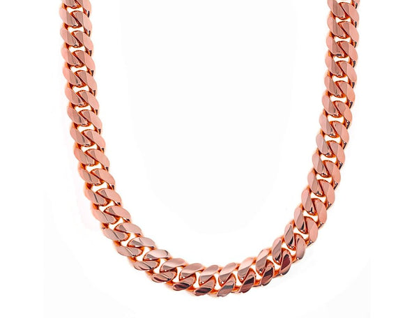 10k Miami Cuban Link Solid Gold Chain - AVI THE JEWELER