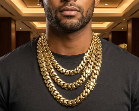10k Miami Cuban Link Solid Gold Chain - AVI THE JEWELER