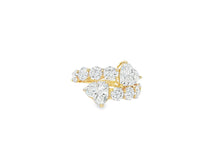 14K Gold Diamond Heart Cut Multi Wrap Ring 4.60 CT