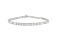 14K Gold Diamond Tennis Bracelet with Emerald-Cut Design 6.04ct