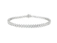 14K Gold Diamond Tennis Bracelet with Oval-Cut Design 5.3ct