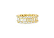 14k Gold Baguette & Round Diamond Eternity Band Ring 3.75ct