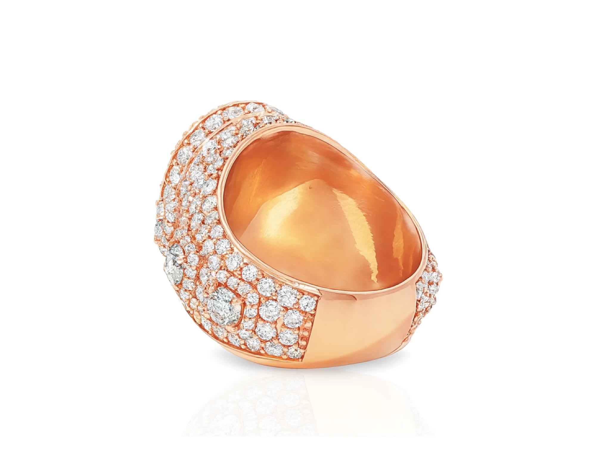 14k Gold Diamond Cocktail Ring with Pear-Shape Halo Design 8.74ct – lifestyle 2817