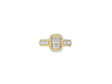 14k Gold Diamond Emerald-Cut Halo Ring with Baguette Accents 1.00ct
