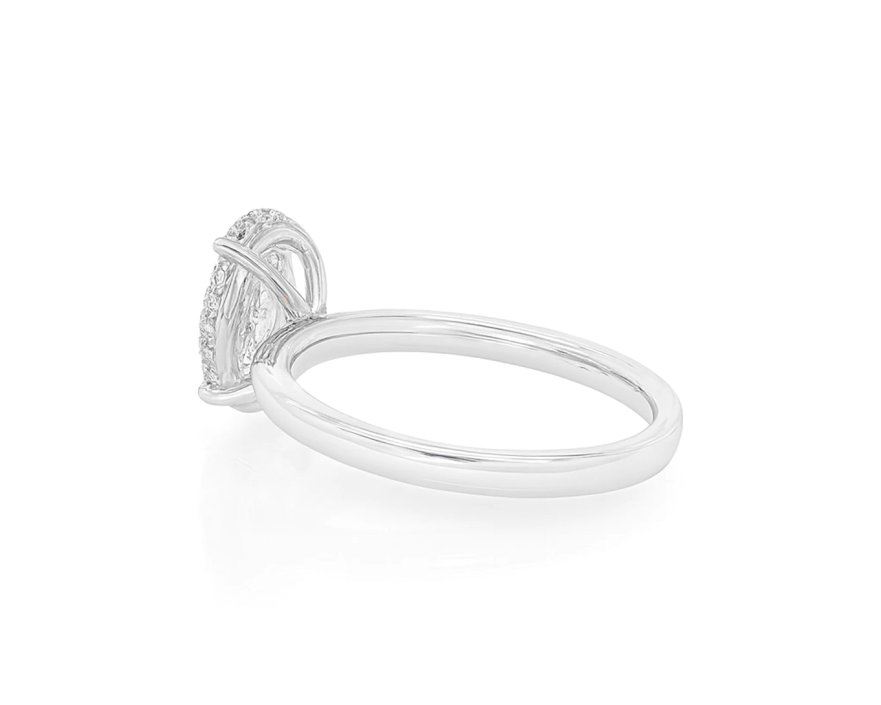 14k Gold Diamond Engagement Ring with Certified Oval-Cut Solitaire Design 2.01ct – lifestyle 1827
