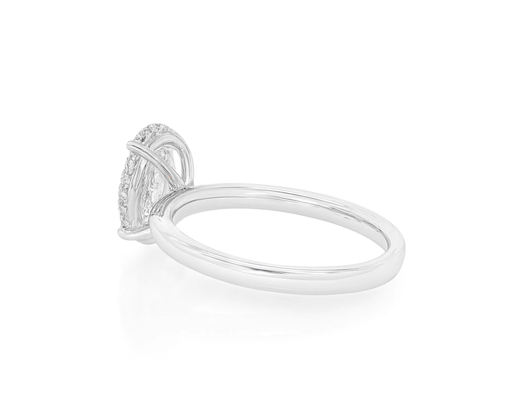 14k Gold Diamond Engagement Ring with Certified Oval-Cut Solitaire Design 2.01ct – lifestyle 1827