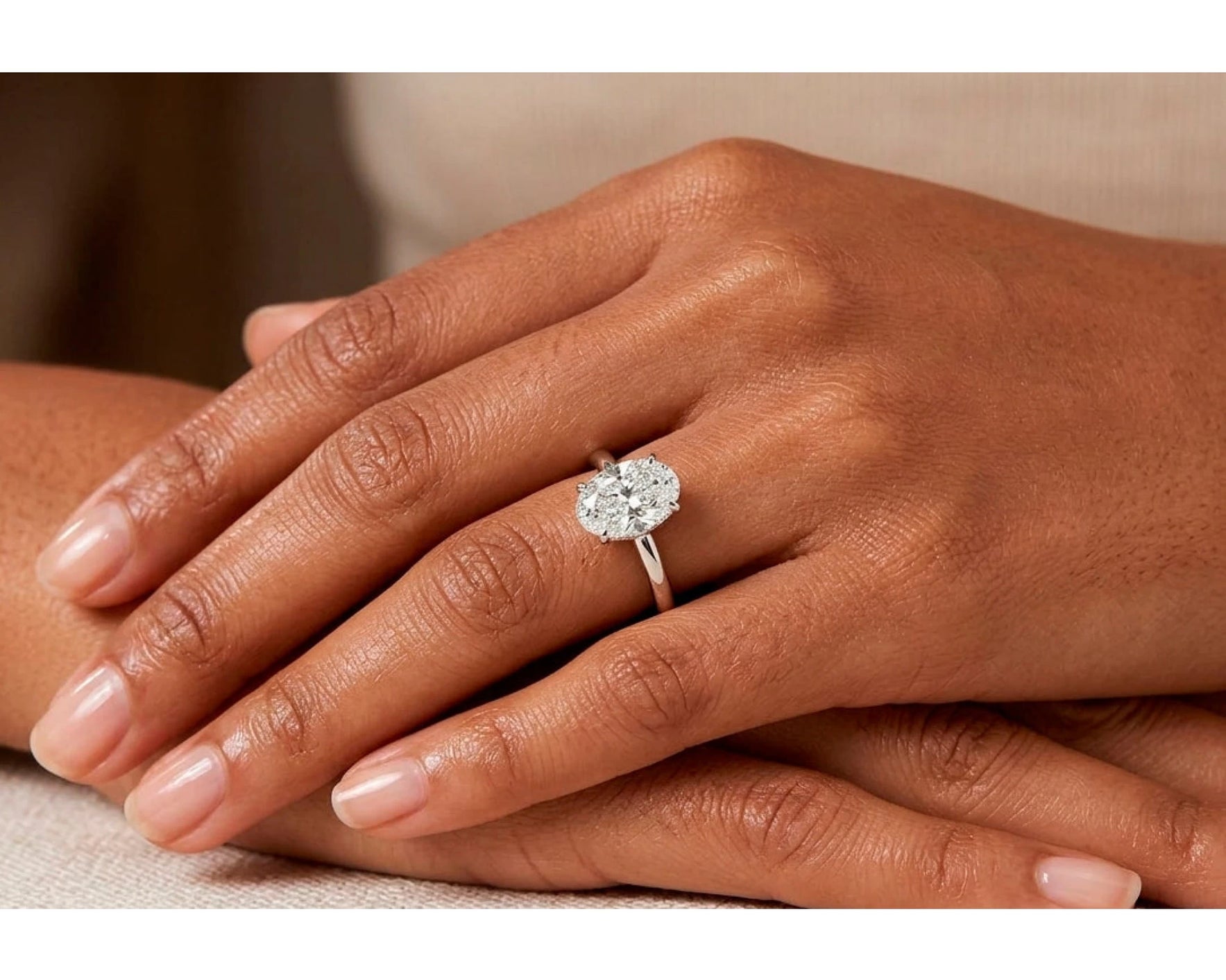 14k Gold Diamond Engagement Ring with Certified Oval-Cut Solitaire Design 2.01ct – view 2
