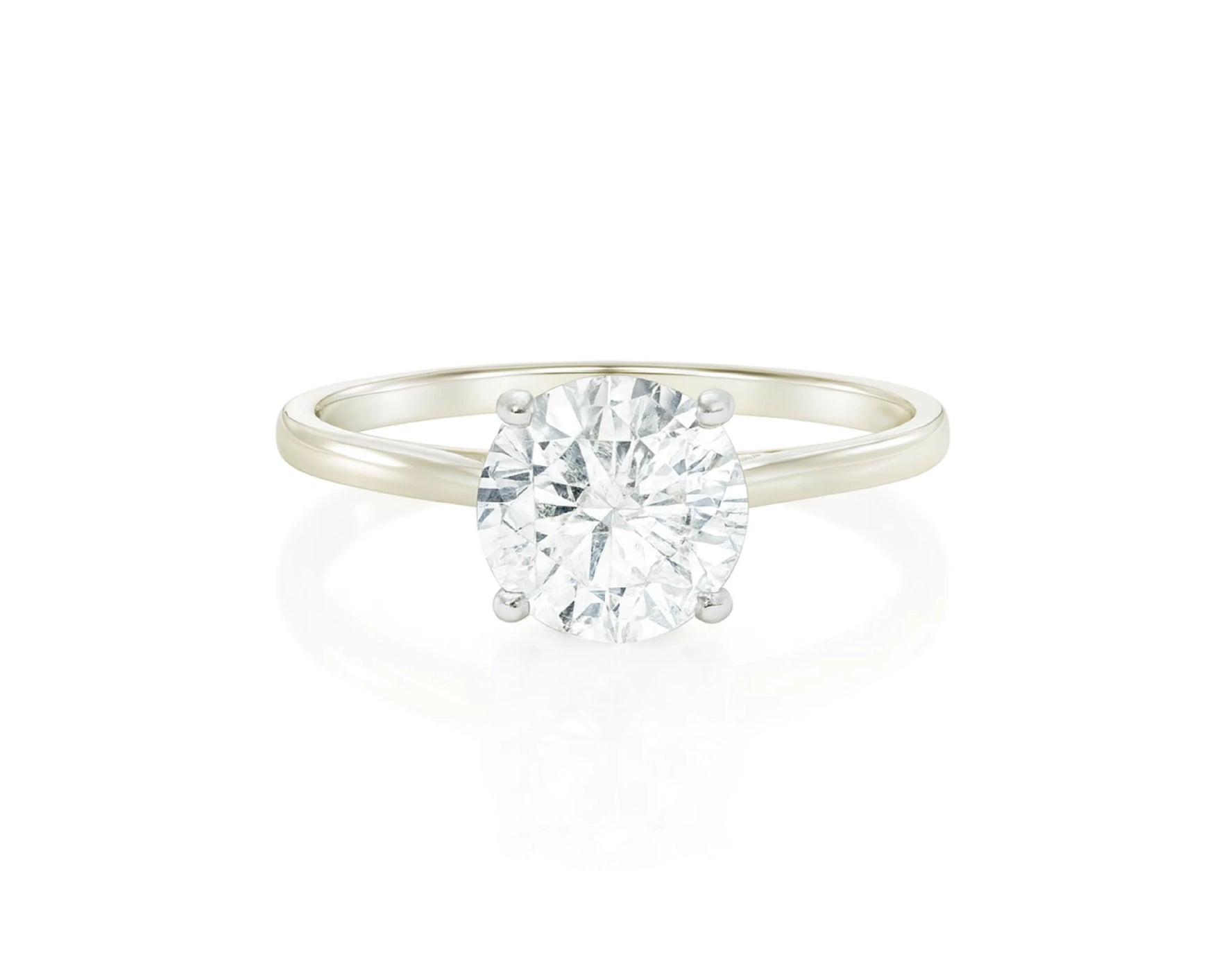 14k Gold Diamond Engagement Ring with Round Brilliant-Cut Solitaire Design 1.55 CT – lifestyle 1767